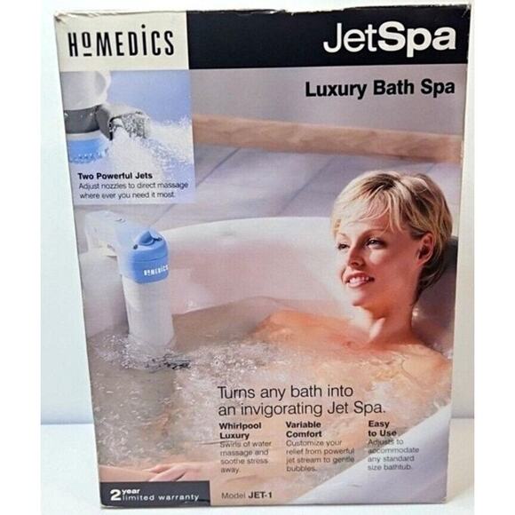 HoMedics JET-1 Jet Spa Whirlpool Luxury Spa for Home Bath Tub NEW - Picture 1 of 1